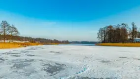 Jezioro Tajty i wieś Wrony przed zachodem słońca, styczeń 2024 r. - zdjęcie 6