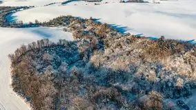 Zimowa rzeka Dajna niedaleko Wilkowa, styczeń 2024 r. - zdjęcie 35