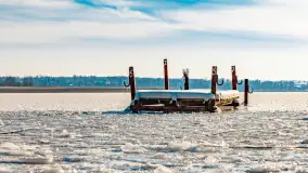 Zimowe jezioro Gołdopiwo w okolicach Przerwanek, styczeń 2024 r. - zdjęcie 21