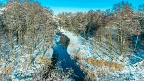 Zima nad rzeką Dajna, witajcie na bajecznych Mazurach, styczeń 2024 r. - zdjęcie 41