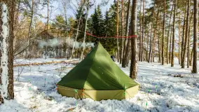 Biwak ekipy Mazury24 nad jeziorem Kruklin, styczeń 2024 r. - zdjęcie 2