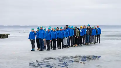 Morsy z Giżycka tradycyjne zatańczyły poloneza, styczeń 2024 r.