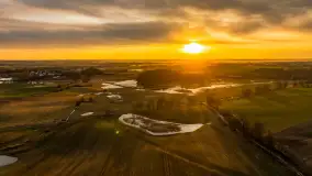 Zachód i rozlewiska przy Karolewie, luty 2024 r. - zdjęcie 24