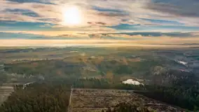 Wschód słońca nad jeziorem Wydmińskim, luty 2024 r. - zdjęcie 12