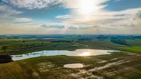 Przedwiośnie i mazurskie rozlewiska na polach i łąkach, luty 2024 r. - zdjęcie 6