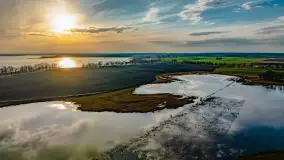 Przedwiośnie i mazurskie rozlewiska na polach i łąkach, luty 2024 r. - zdjęcie 33