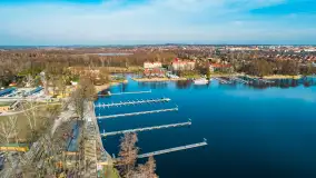 Mazury z drona przy jeziorze Kisajno, luty 2024 r. - zdjęcie 5