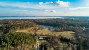 Mazury z drona przy jeziorze Kisajno, luty 2024 r. - zdjęcie 22