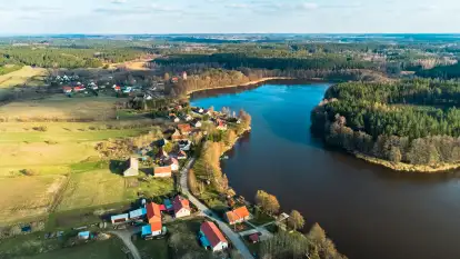 Przedwiośnie nad jeziorem Czarna Kuta, marzec 2024 r.