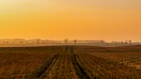 Zachód słońca nad Mazurskimi polami, Wopławki, marzec 2024 r. - zdjęcie 17