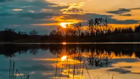 Zachód słońca nad jeziorem Głęboka Kuta, marzec 2024 r. - zdjęcie 28