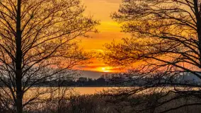 Zachód słońca nad jeziorem Tajty, marzec 2024 r. - zdjęcie 24