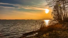 Jezioro Dargin przed zachodem słońca, marzec 2024 r. - zdjęcie 56