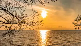 Jezioro Dargin przed zachodem słońca, marzec 2024 r. - zdjęcie 16