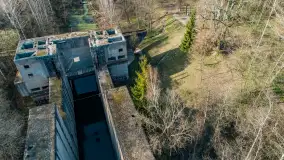 Śluza Leśniewo Górne na zdjęciach z drona, marzec 2024 r. - zdjęcie 8