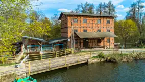 Młyn wodny i jaz we wsi Krutyński Piecek, kwiecień 2024 r. - zdjęcie 7