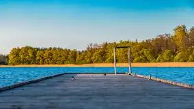 Zachód słońca nad jeziorem Salęt, kwiecień 2024 r. - zdjęcie 23