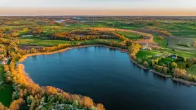 Zachód słońca nad jeziorem Salęt, kwiecień 2024 r. - zdjęcie 14