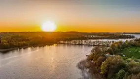 Zachód słońca nad jeziorem Salęt, kwiecień 2024 r. - zdjęcie 25