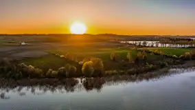 Zachód słońca nad jeziorem Salęt, kwiecień 2024 r. - zdjęcie 30