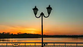 Zachód słońca nad jeziorem Ełckim w Ełku, maj 2024 r. - zdjęcie 31