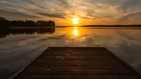 Zachód słońca nad jeziorem Święcajty, kwiecień 2024 r. - zdjęcie 40