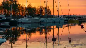 Wschód słońca w PTTK Wilkasy, jezioro Niegocin, maj 2024 r. - zdjęcie 19