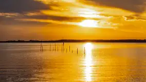 Zachód słońca nad jeziorem Niegocin, kwiecień 2024 r. - zdjęcie 3