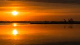 Wschód słońca nad jeziorem Niegocin, AZS Wilkasy, maj 2024 r. - zdjęcie 2