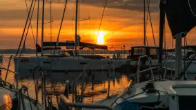 Wschód słońca nad jeziorem Niegocin, AZS Wilkasy, maj 2024 r. - zdjęcie 6