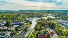 Węgorzewo z lotu ptaka, kwiecień 2024 r. - zdjęcie 15