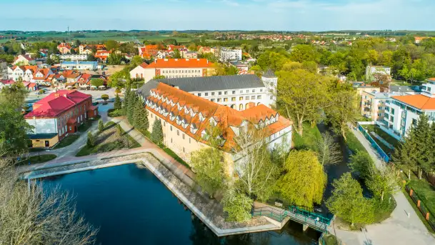 Węgorzewo z lotu ptaka, kwiecień 2024 r. - zdjęcie 10