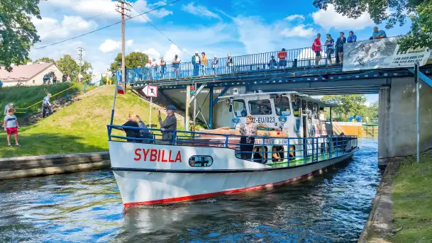 Śluza Guzianka I przed remontem, sierpień 2018 rok