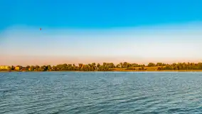 Zachód słońca nad jeziorem Ryńskim z pokładu żaglówki, czerwiec 2024 r. - zdjęcie 11