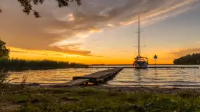 Zachód słońca w przystani Rajcocha, lipiec 2024 r. - zdjęcie 7