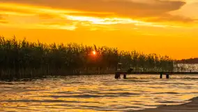 Zachód słońca w przystani Rajcocha, lipiec 2024 r. - zdjęcie 12