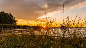 Zachód słońca w przystani Rajcocha, lipiec 2024 r. - zdjęcie 14