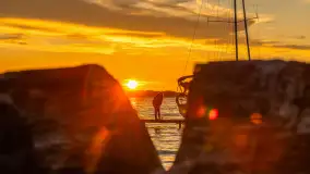 Zachód słońca w przystani Rajcocha, lipiec 2024 r. - zdjęcie 43