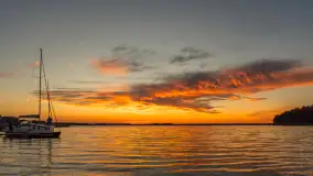 Zachód słońca w przystani Rajcocha, lipiec 2024 r. - zdjęcie 38