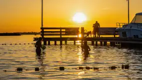 Zachód słońca nad jeziorem Święcajty, Ognisty Ptak, sierpień 2024 r. - zdjęcie 13