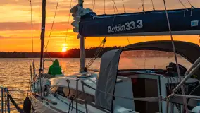 Sierpniowy zachód słońca nad jeziorem Bełdany 2024 - zdjęcie 6