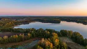 Jezioro Iławki z lotu ptaka o wschodzie słońca, październik 2024 r. - zdjęcie 25