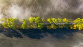 Mgły nad mazurskimi polami i łąkami, październik 2024 r. - zdjęcie 33