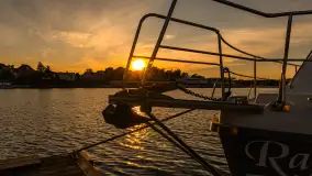 Zachód słońca, port 110, Iława - zdjęcie 1