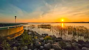 Zachód słońca nad jeziorem Mamry, wrzesień 2024 r. - zdjęcie 17