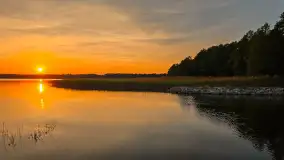 Zachód słońca nad jeziorem Mamry, wrzesień 2024 r. - zdjęcie 10