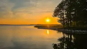 Zachód słońca nad jeziorem Mamry, wrzesień 2024 r. - zdjęcie 13