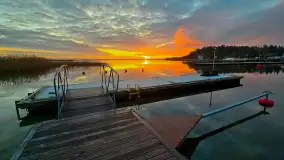 Wschód słońca PTTK Wilkasy, Niegocin, grudzień 2024 r. - zdjęcie 2