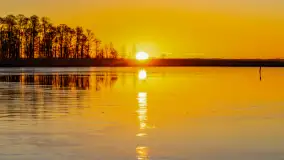 Wschód słońca nad jeziorem Dargin, most Sztynorcki, grudzień 2024 r. - zdjęcie 6