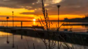 Wschód słońca nad jeziorem Niegocin w Wilkasach, grudzień 2024 r. - zdjęcie 21